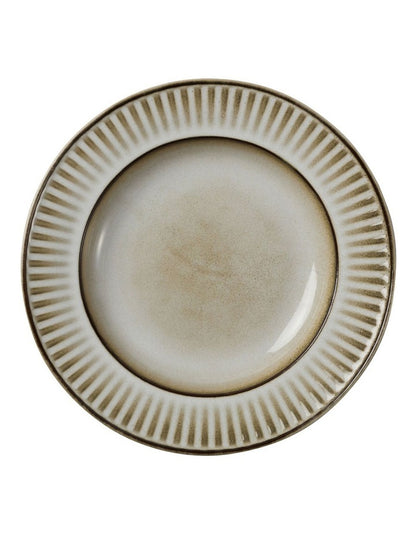 Leros Rim Soup Bowl 23x3.5cm in Mocha
