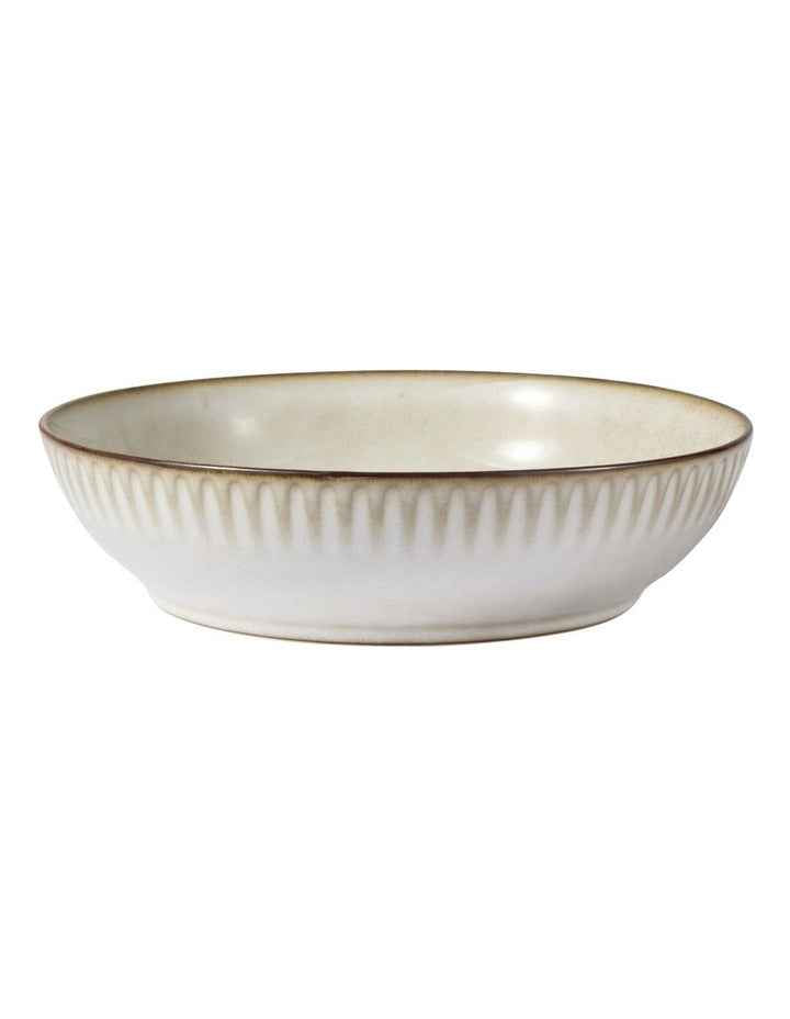 Leros Coupe Pasta Bowl 22x5.5cm in Mocha