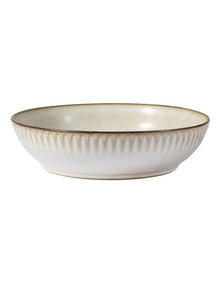 Leros Coupe Pasta Bowl 22x5.5cm in Mocha