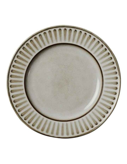 Leros Rim Dinner Set Gift Boxed 12 Piece in Mocha