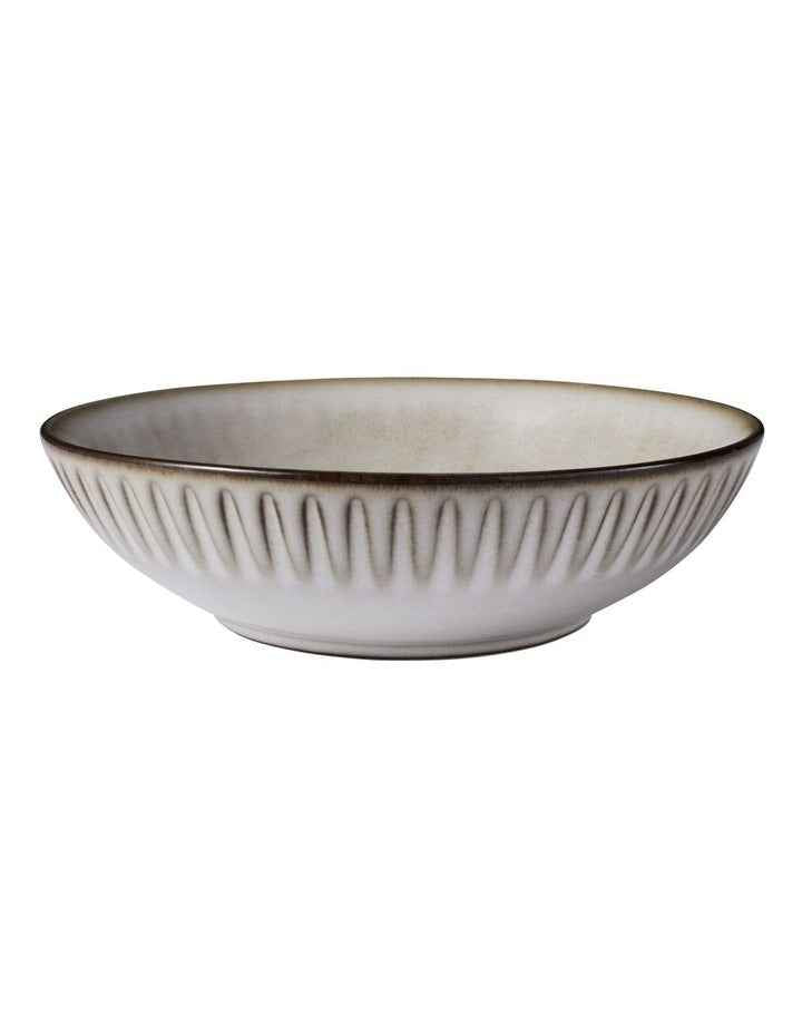 Leros Rim Dinner Set Gift Boxed 12 Piece in Mocha