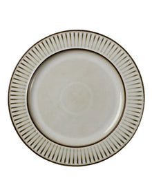 Leros Round Rim Platter 32.5cm in Mocha
