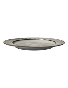 Leros Round Rim Platter 32.5cm in Mocha
