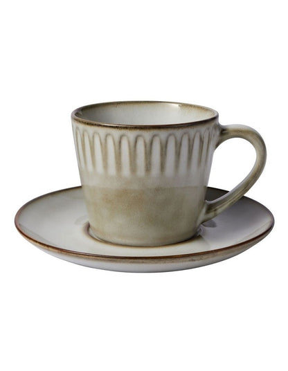Leros Cup And Saucer 200ml in Mocha