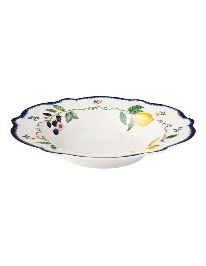 Frutta Scallop Rim Bowl 22x3.5cm in Multi