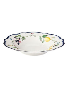 Frutta Scallop Rim Bowl 22x3.5cm in Multi