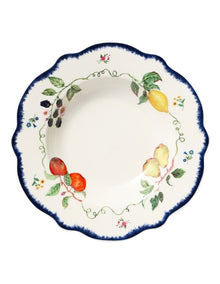 Frutta Scallop Rim Bowl 22x3.5cm in Multi