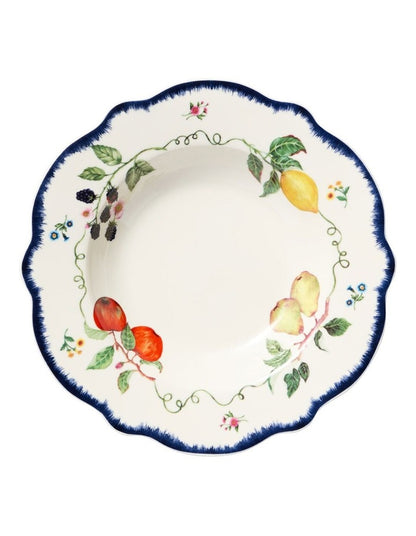 Frutta Scallop Rim Bowl 22x3.5cm in Multi