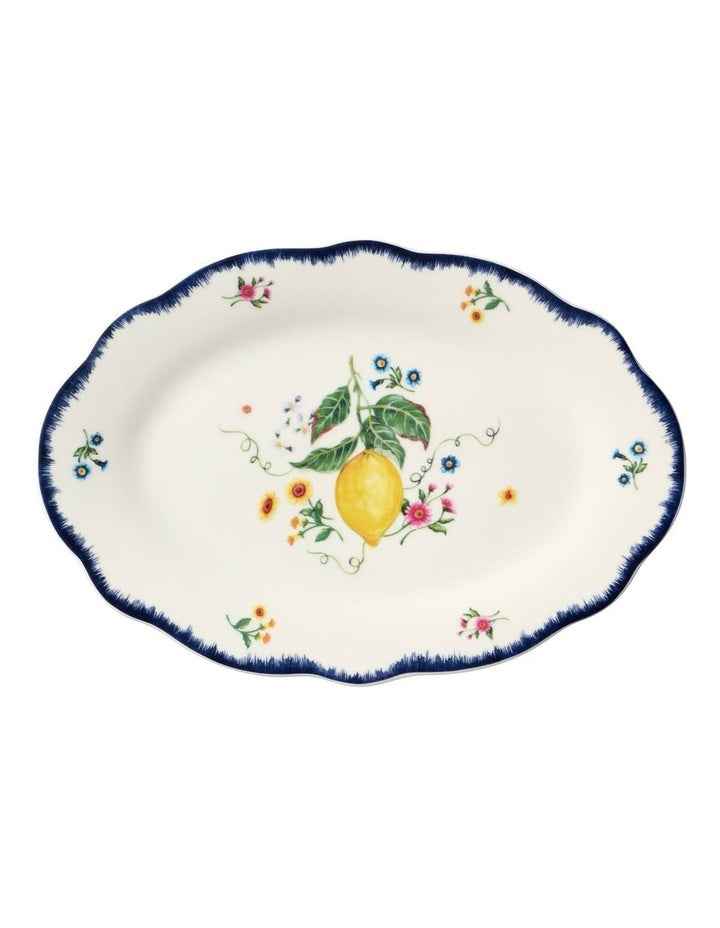 Frutta Scallop Oval Rim Platter 26x17cm in Multi