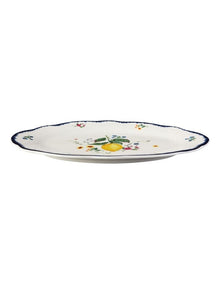 Frutta Scallop Oval Rim Platter 26x17cm in Multi