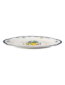 Frutta Scallop Oval Rim Platter 26x17cm in Multi