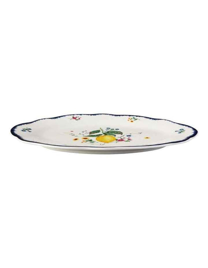 Frutta Scallop Oval Rim Platter 26x17cm in Multi