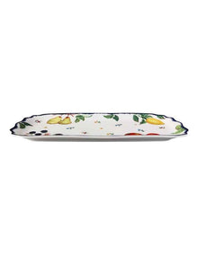 Frutta Scallop Oblong Platter 30.5x15cm Gift Boxed in Multi