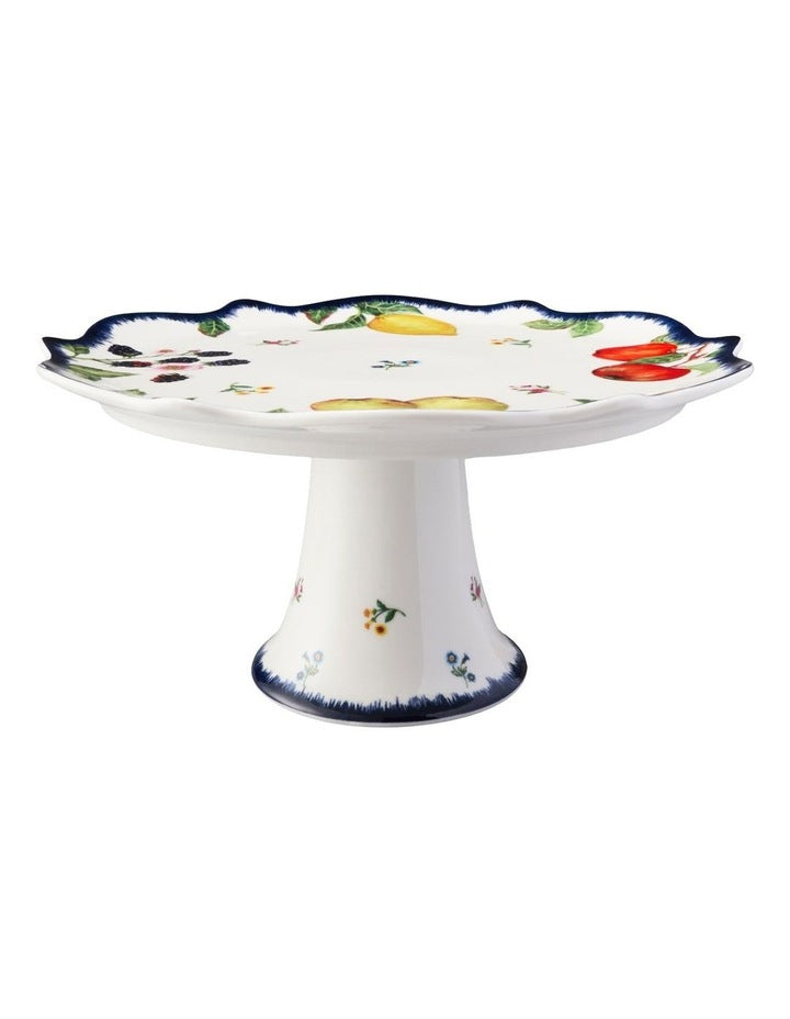 Frutta Scallop Footed Cake Stand 20cm Gift Boxed in Multi