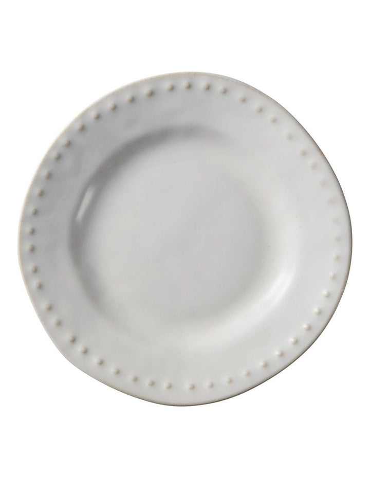 Punto Rim Plate 19cm in Ecru