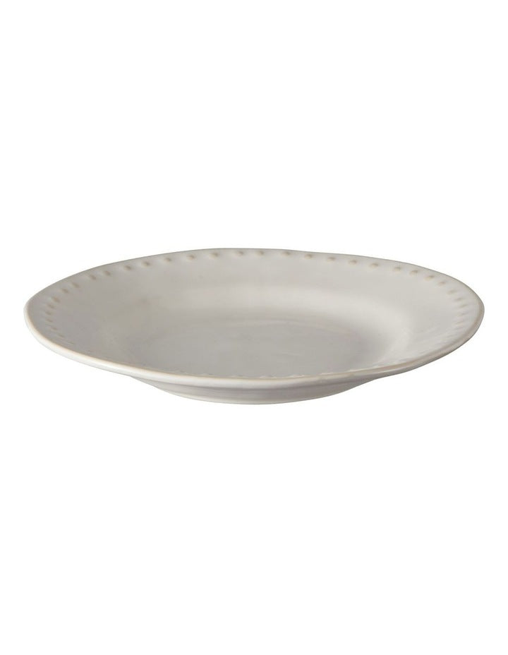 Punto Rim Plate 19cm in Ecru