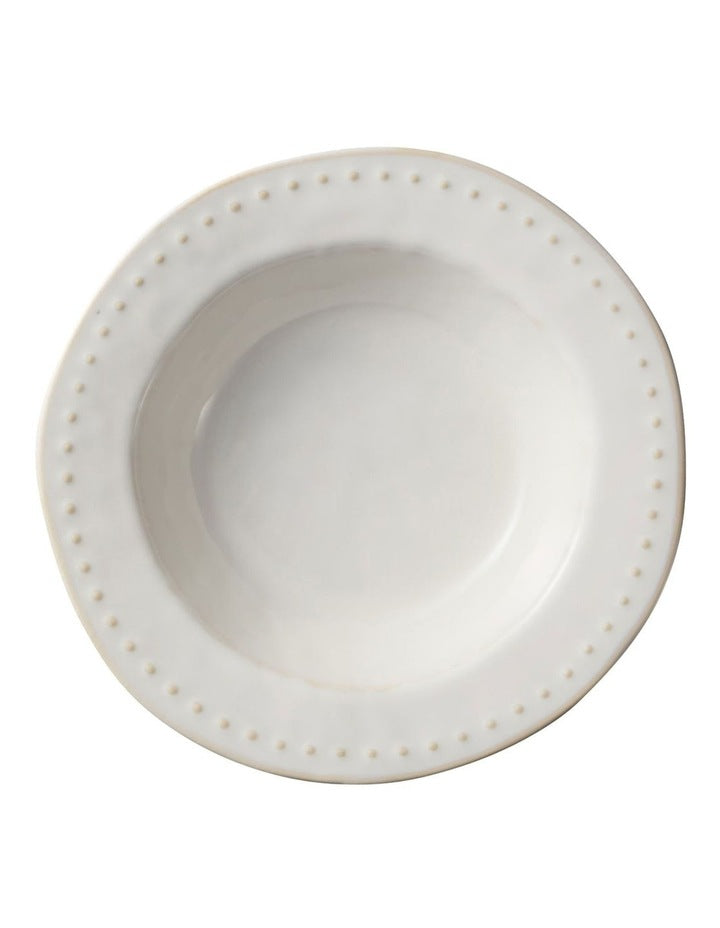 Punto Coupe Pasta Bowl 23x5cm in Ecru