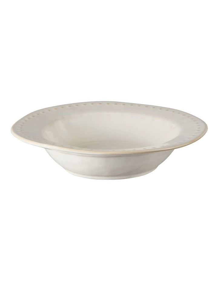 Punto Coupe Pasta Bowl 23x5cm in Ecru