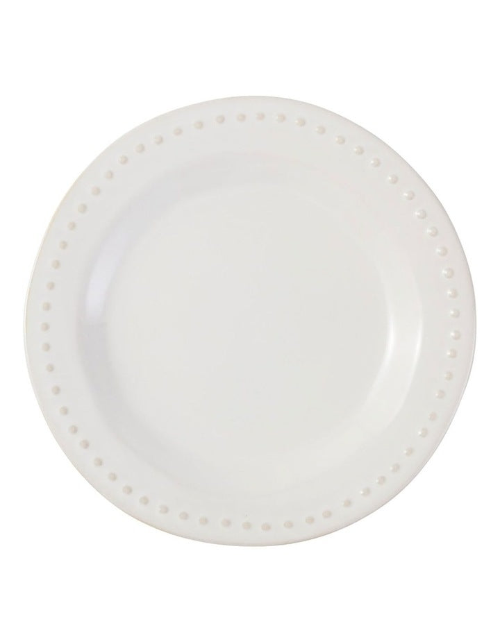 Punto Rim 12 Piece Dinner Set in Ecru