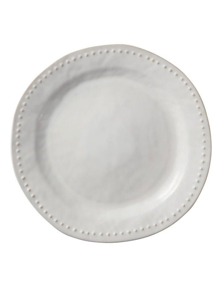 Punto Round Rim Platter 32.5cm in Ecru