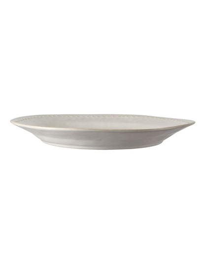 Punto Round Rim Platter 32.5cm in Ecru