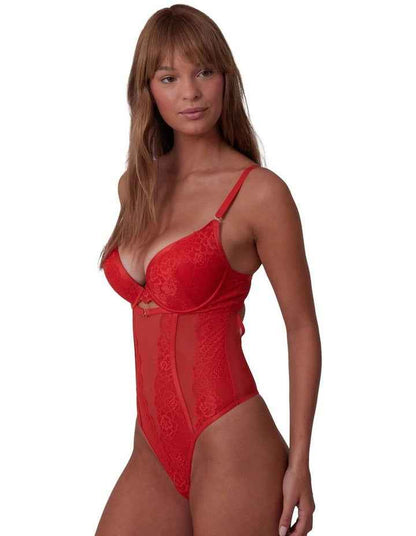 Imogen Push Up Bodysuit in Flame