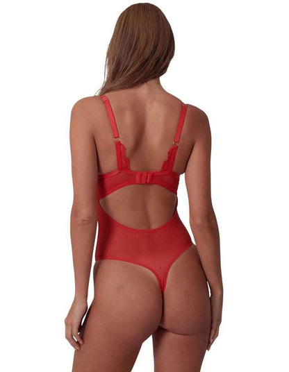 Imogen Push Up Bodysuit in Flame
