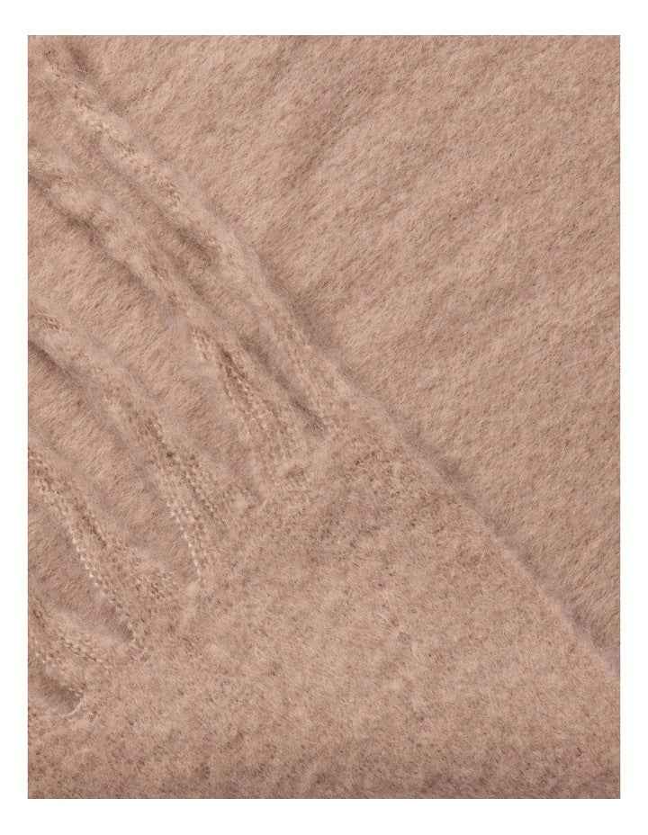Solid Chunky Winter Scarf in Blush