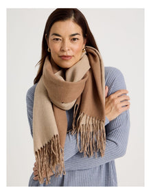Reversible Winter Scarf in Camel