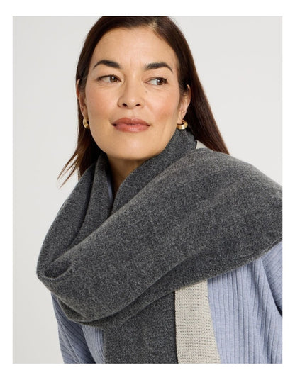 Reversible Winter Scarf in Grey
