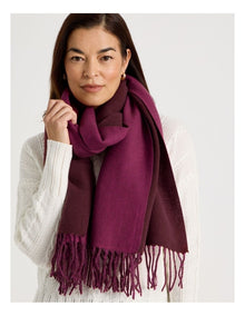 Reversible Winter Scarf in Burgundy
