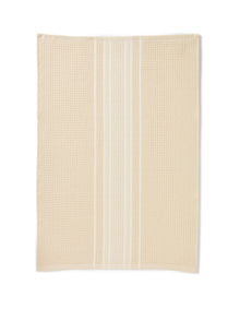 MALING NATURAL YARN DYED COTTON WAFFLE TEA TOWEL