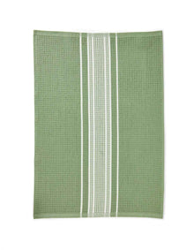 MALING SAGE YARN DYED COTTON WAFFLE TEA TOWEL