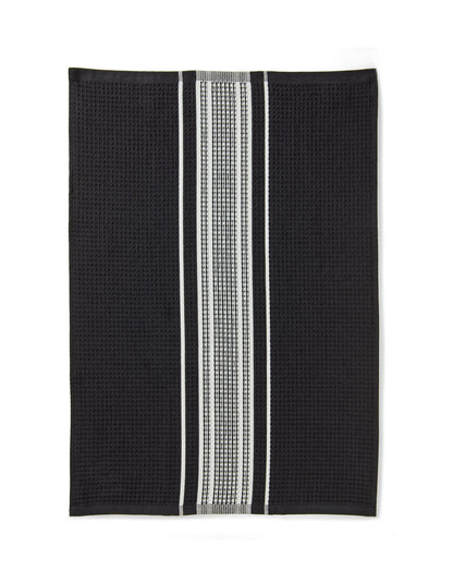 MALING CHARCOAL YARN DYED COTTON WAFFLE TEA TOWEL