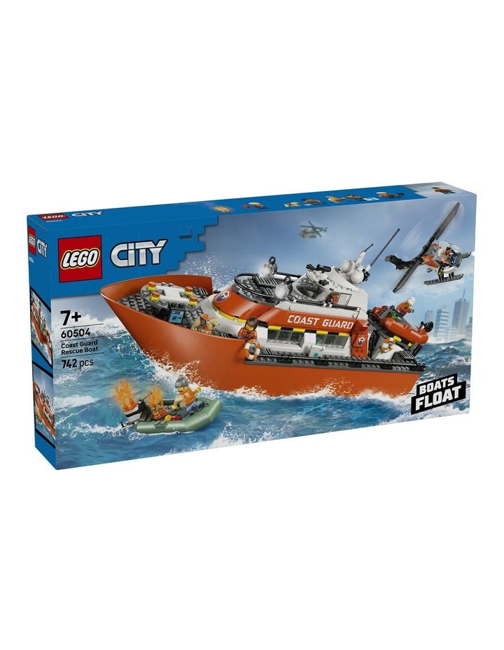 City Coast Guard Rescue Boat And Helicopter 60504