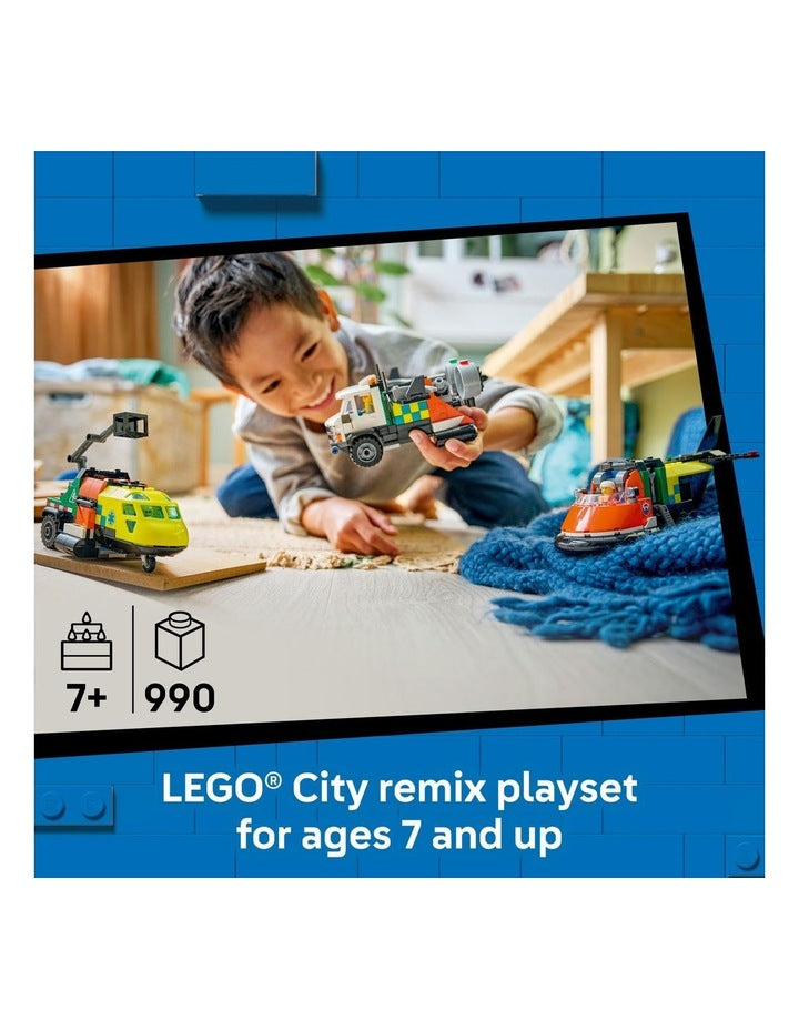 City Airplane Service Truck And Hovercraft Remix 60505