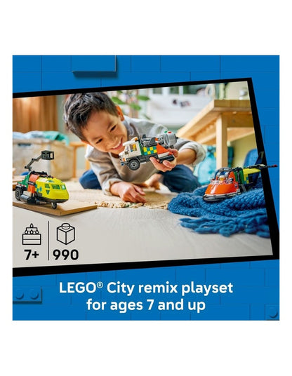 City Airplane Service Truck And Hovercraft Remix 60505
