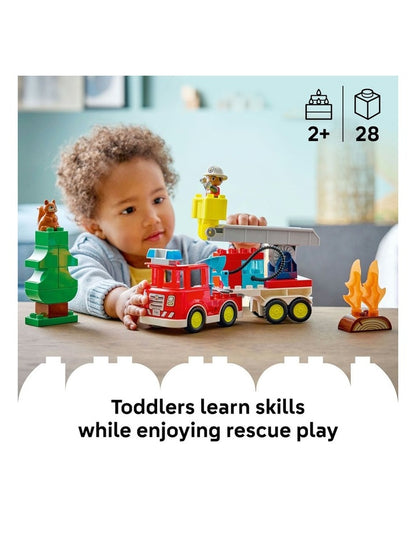 Duplo Town Fire Engine With Hose And Firefighter 10473