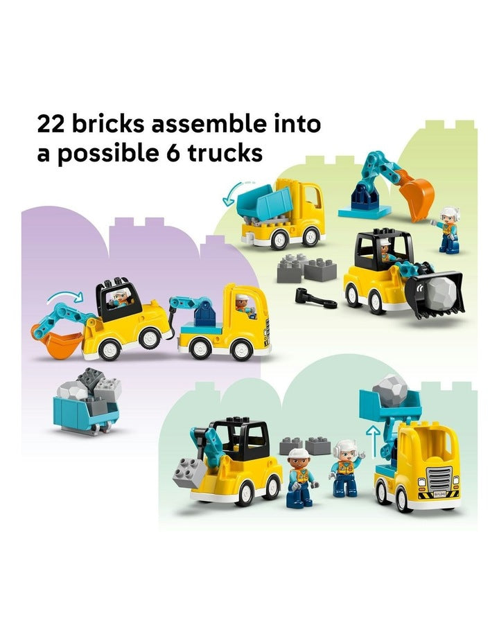 Duplo Town 3 in 1 Construction Vehicles 10475