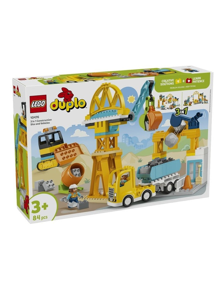 Duplo Town 3 in 1 Construction Site and Vehicles 10476