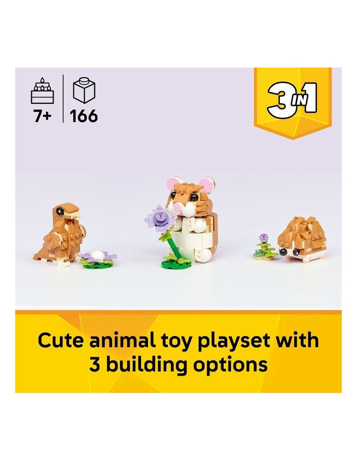 Creator Cute Hamster With A Flower 31376