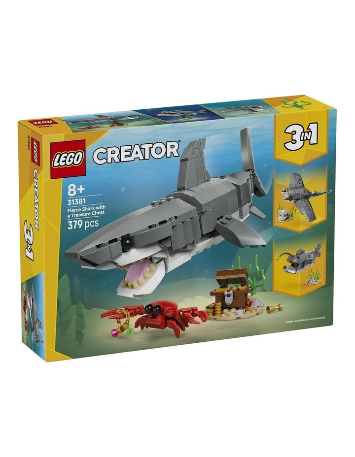 Creator Fierce Shark With A Treasure Chest 31381