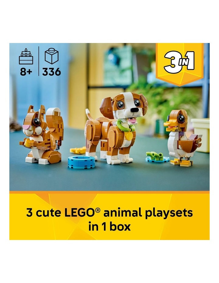 Creator Cute Animals Playful Puppy Dog 31382