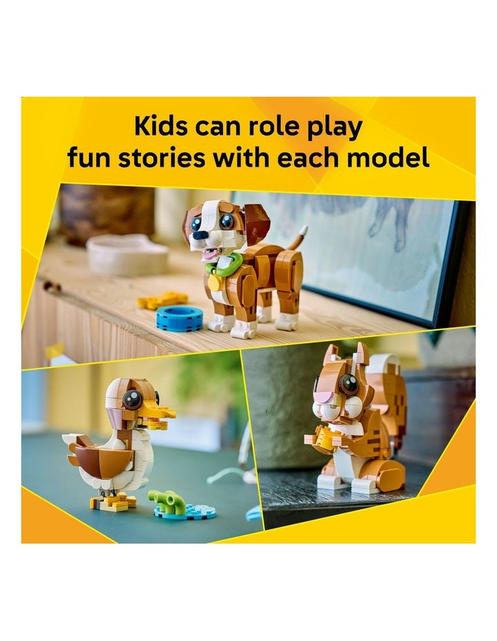Creator Cute Animals Playful Puppy Dog 31382