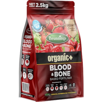 Brunnings Organic Blood & Bone Based Fertiliser 2.5kg