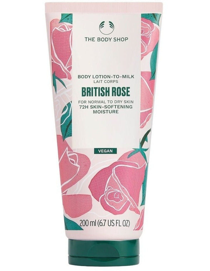 British Rose Lotion-To-Milk 200ml