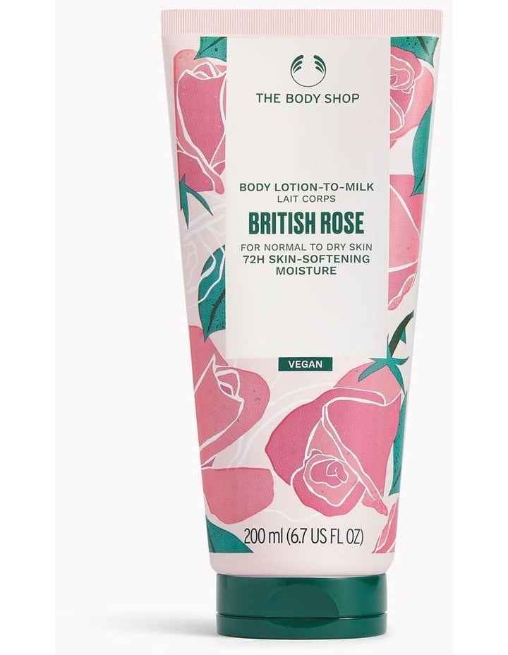 British Rose Lotion-To-Milk 200ml