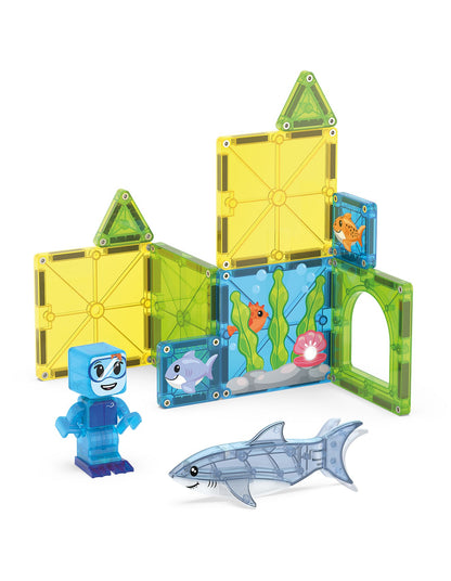 MAGNA-TILES SHARK DIVE - 13 PIECE SET