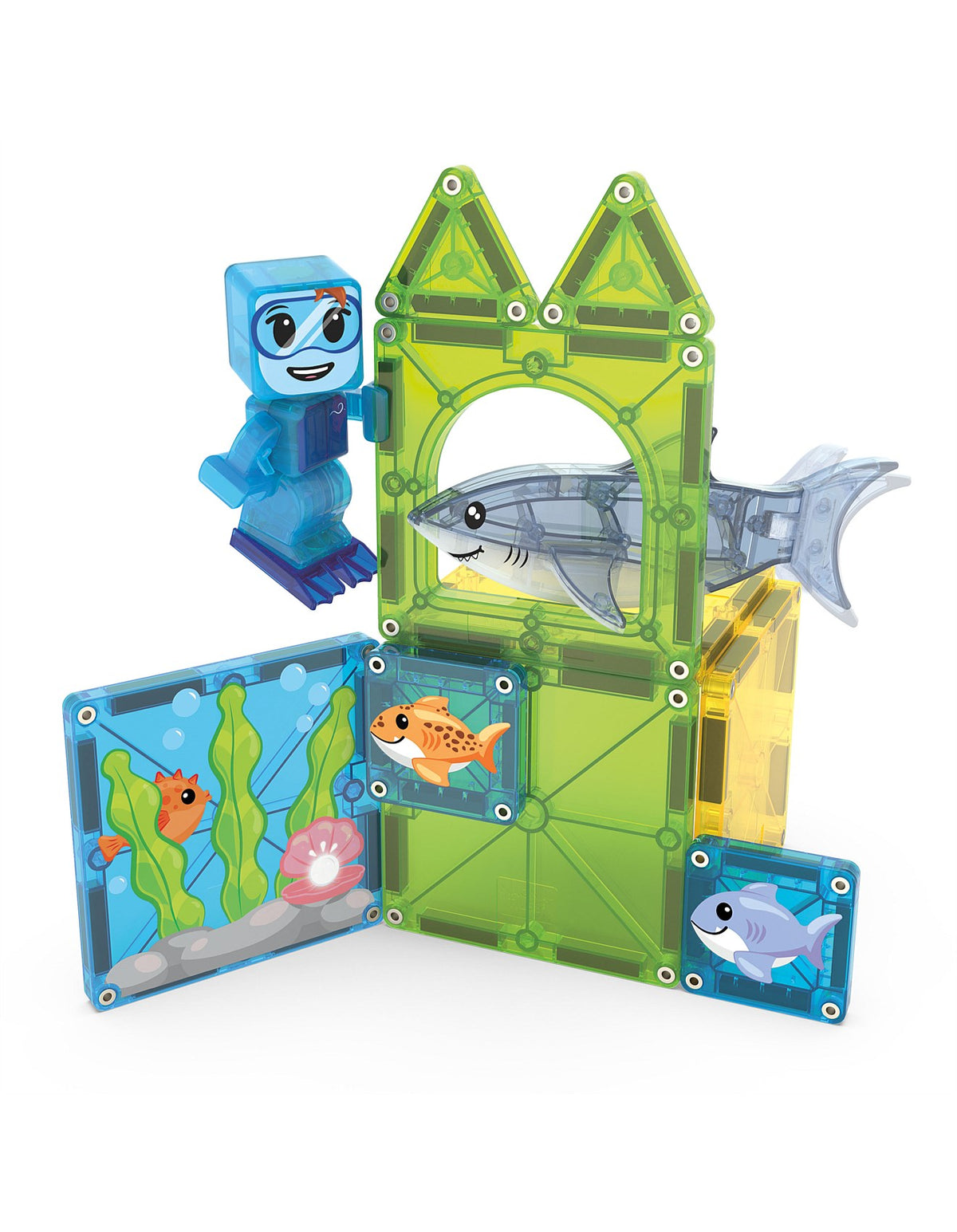 MAGNA-TILES SHARK DIVE - 13 PIECE SET