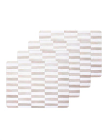 Cottesloe Check Natural Cork Backed Placemats set of 4